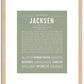 Jacksen | Name Art Print