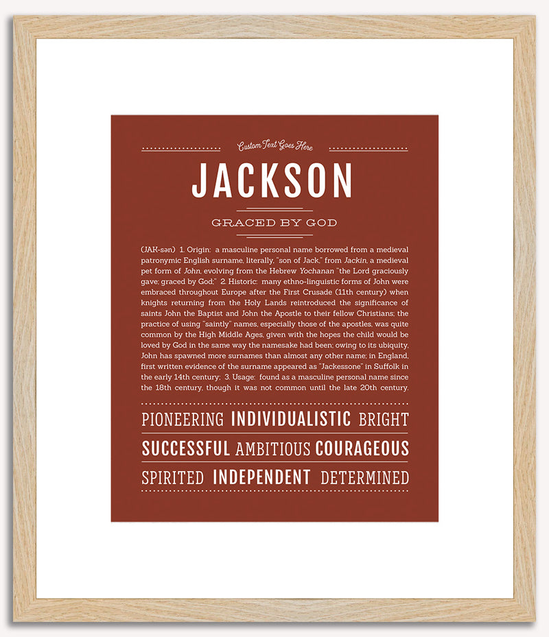 Jackson | Name Art Print