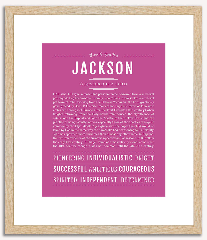 Jackson | Name Art Print