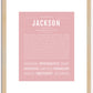 Jackson | Name Art Print