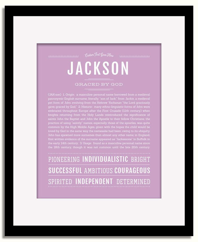 Frame Options | Lilac | Black Frame, Matted