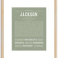 Jackson | Name Art Print