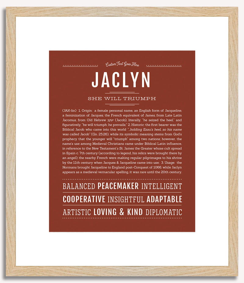 Jaclyn | Name Art Print