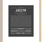 Jaclyn | Name Art Print