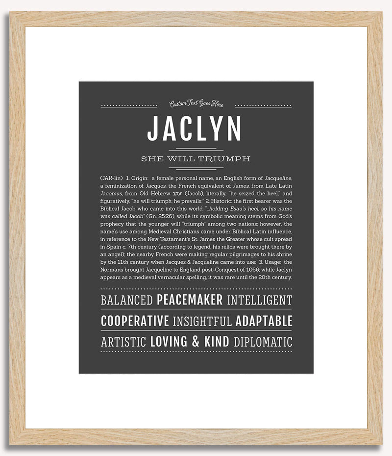 Jaclyn | Name Art Print