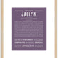 Jaclyn | Name Art Print