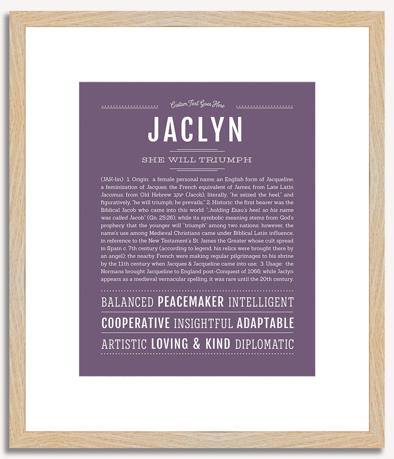 Jaclyn | Name Art Print