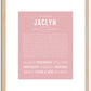 Jaclyn | Name Art Print