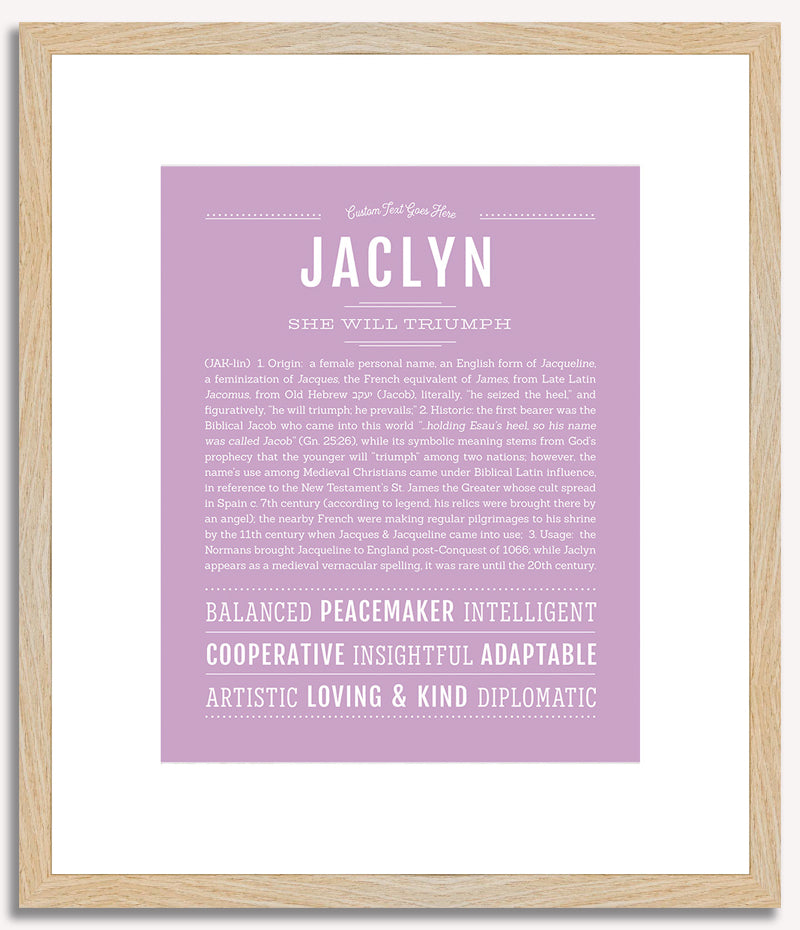 Jaclyn | Name Art Print