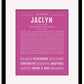 Frame Options | Dark Pink | Black Frame, Matted