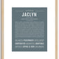 Jaclyn | Name Art Print