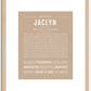 Jaclyn | Name Art Print