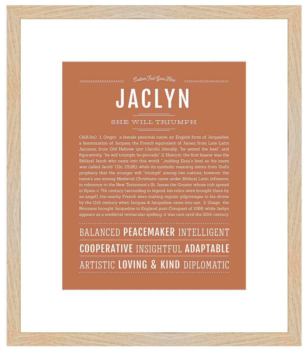 Jaclyn | Name Art Print