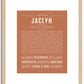 Jaclyn | Name Art Print