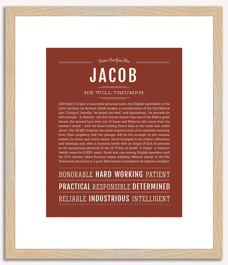 Jacob | Name Art Print