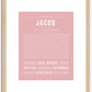 Jacob | Name Art Print