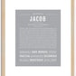 Jacob | Name Art Print