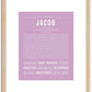 Jacob | Name Art Print