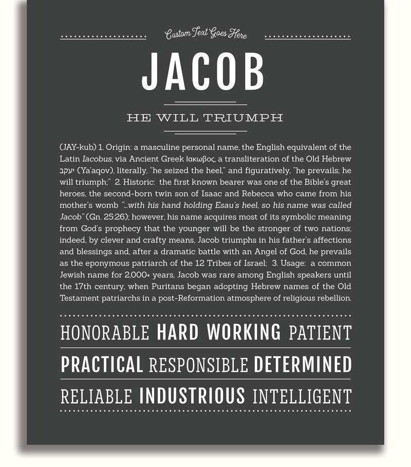 Jacob | Name Art Print – Name Stories