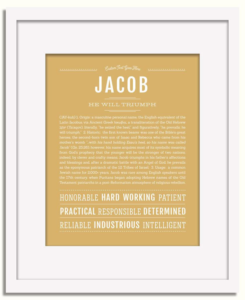 Frame Options | Matte Gold | White Frame, Matted