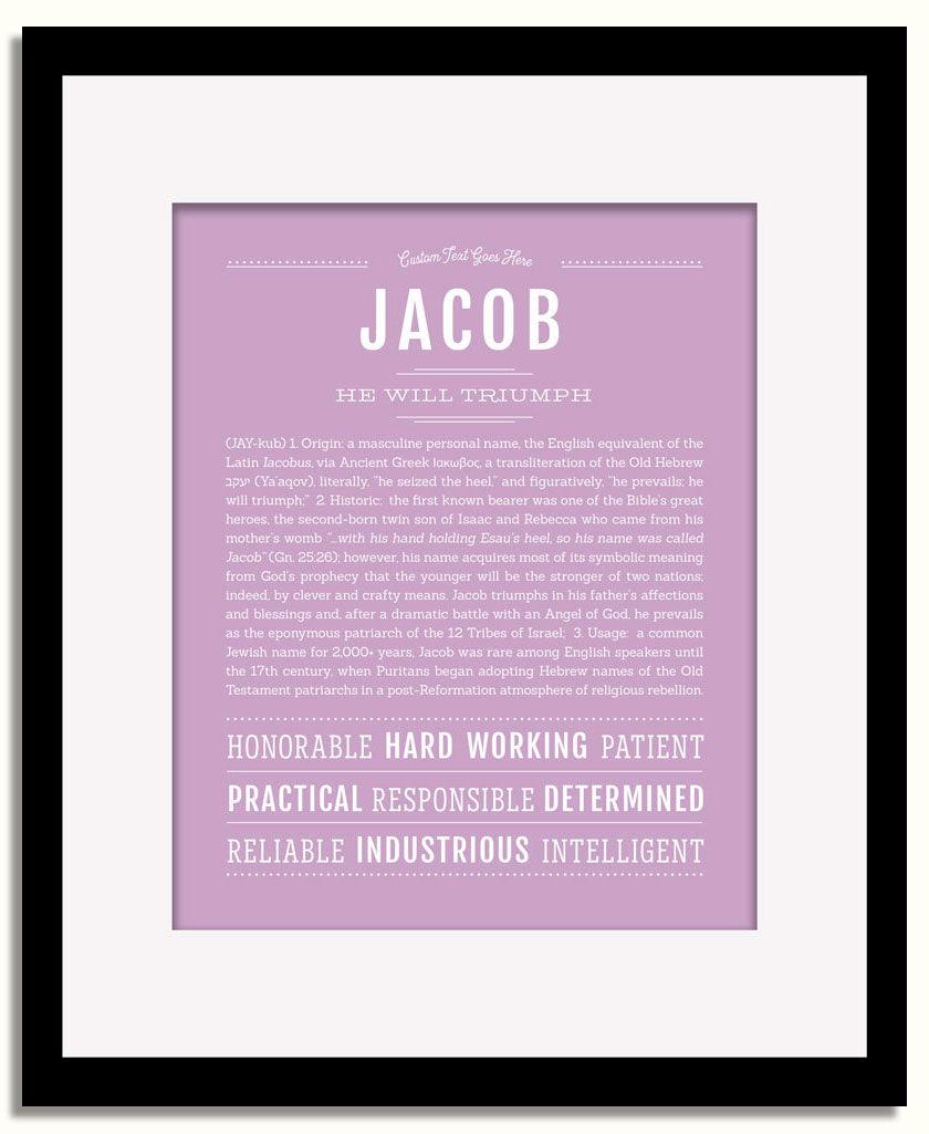 Frame Options | Lilac | Black Frame, Matted