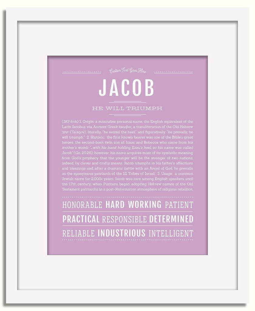 Frame Options | Lilac | White Frame, Matted