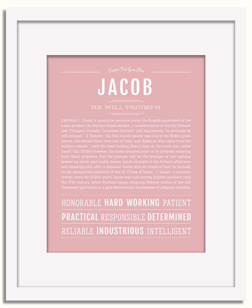 Frame Options | Dusty Rose | White Frame, Matted