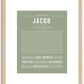 Jacob | Name Art Print