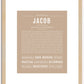 Jacob | Name Art Print