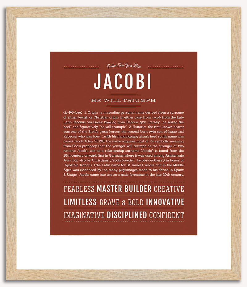 Jacobi | Name Art Print