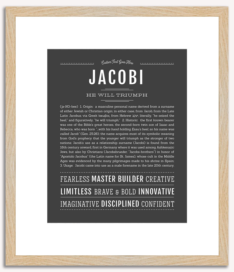 Jacobi | Name Art Print