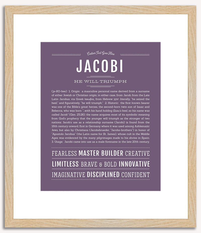 Jacobi | Name Art Print