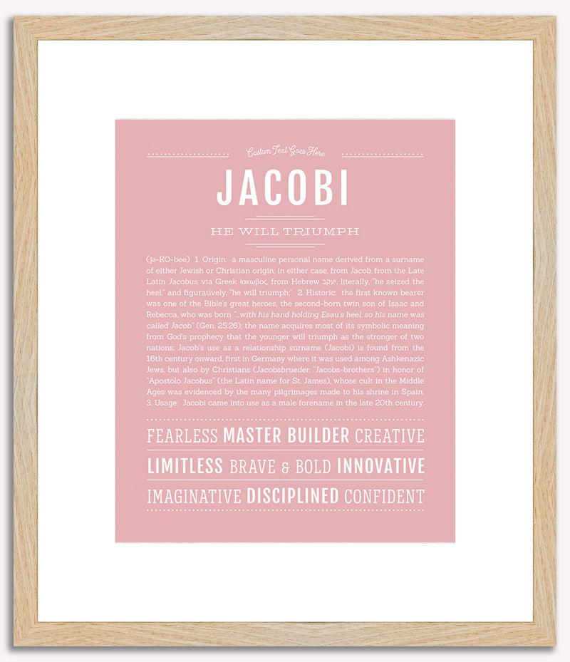 Jacobi | Name Art Print