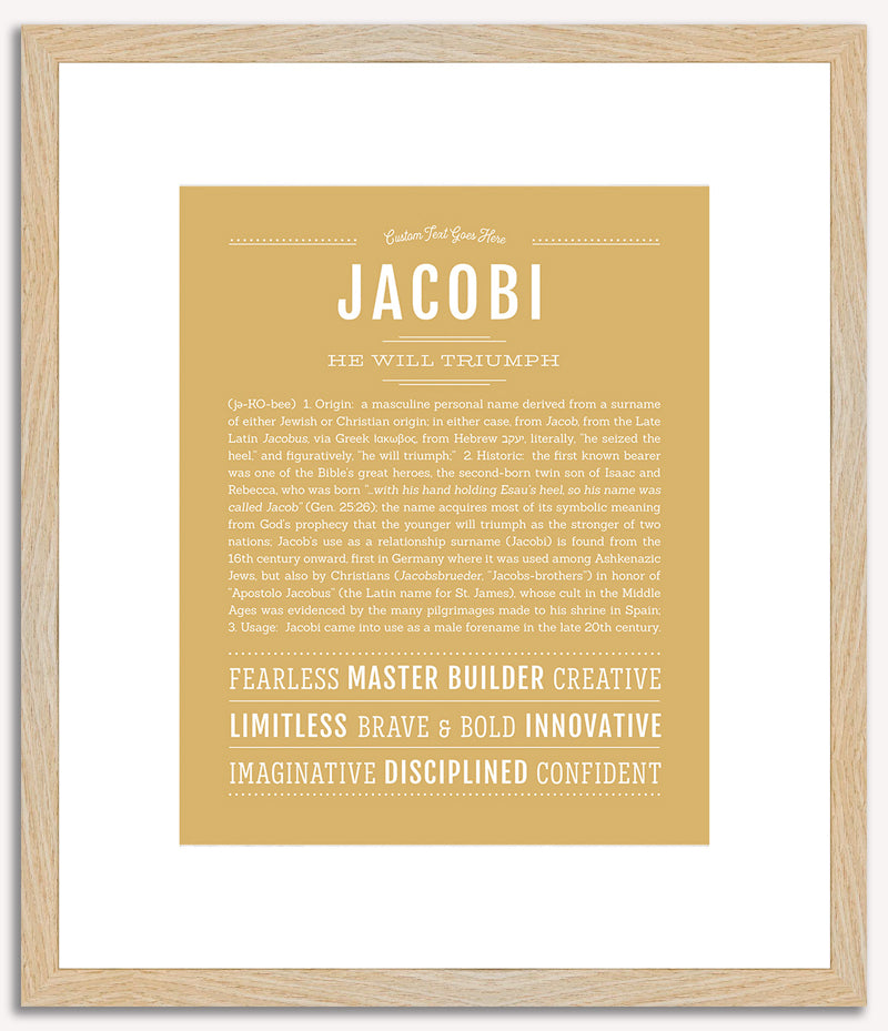 Jacobi | Name Art Print