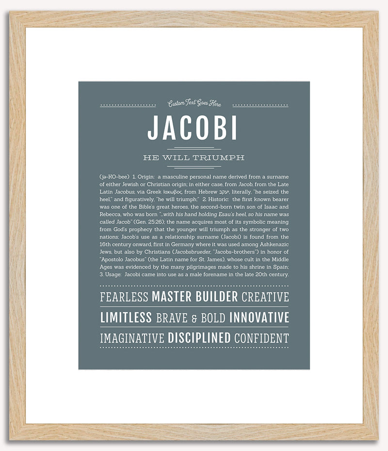 Jacobi | Name Art Print