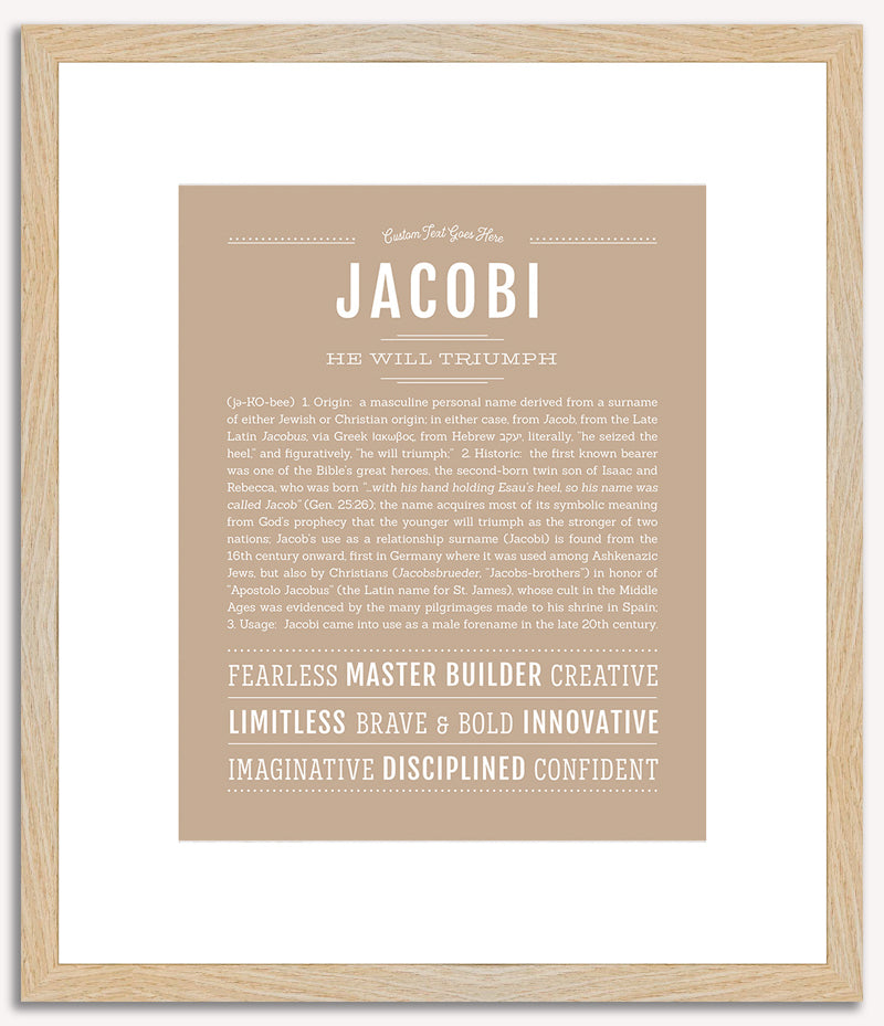 Jacobi | Name Art Print