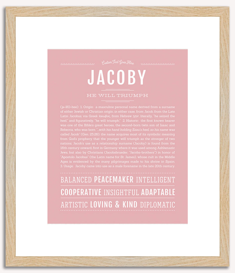 Jacoby | Name Art Print