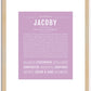 Jacoby | Name Art Print