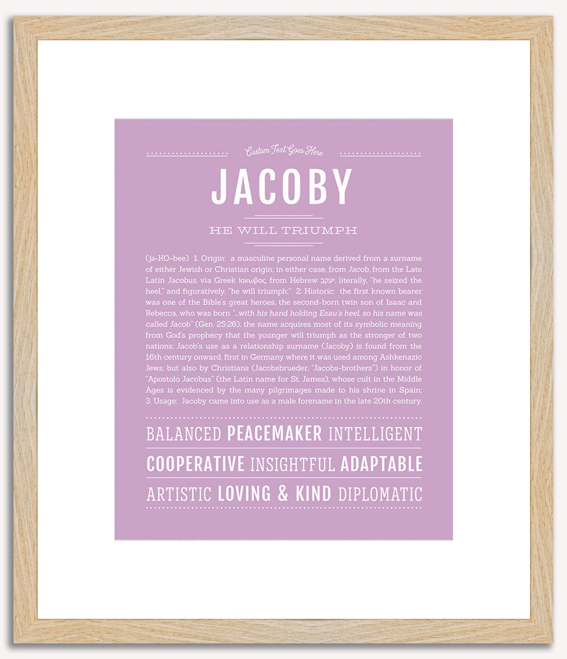 Jacoby | Name Art Print