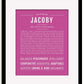 Frame Options | Dark Pink | Black Frame, Matted