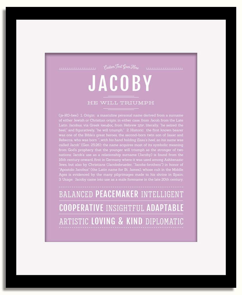 Frame Options | Lilac | Black Frame, Matted