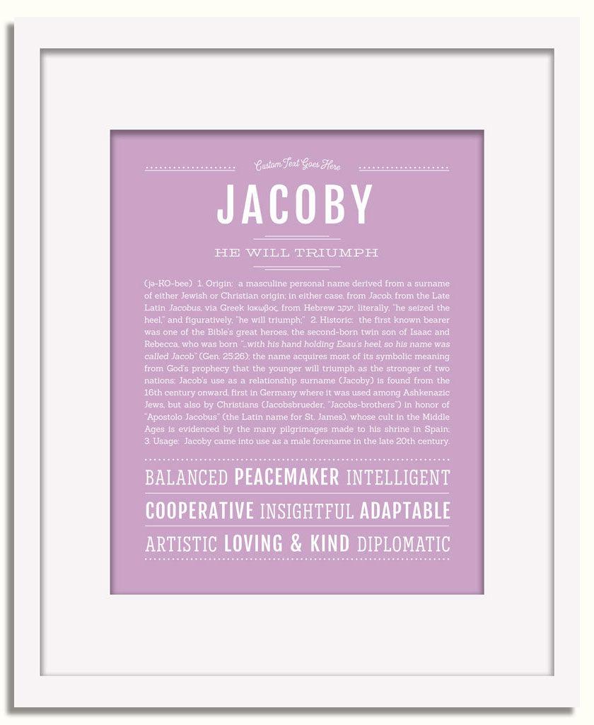 Frame Options | Lilac | White Frame, Matted