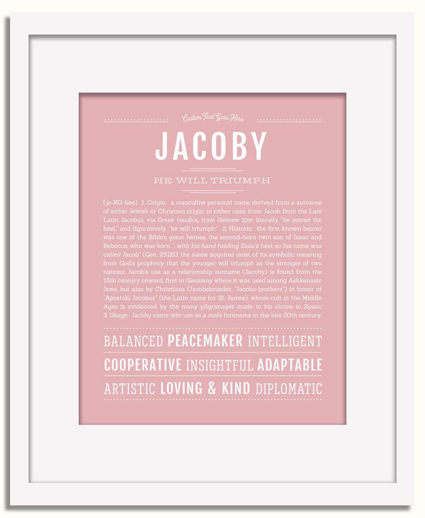 Frame Options | Dusty Rose | White Frame, Matted