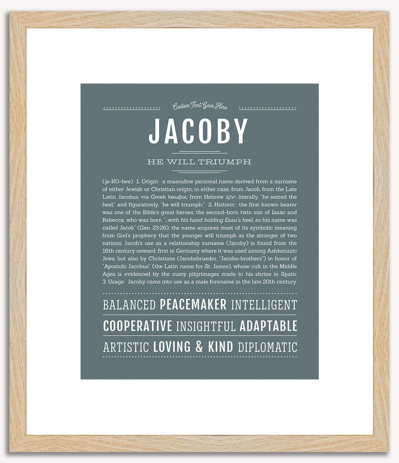 Jacoby | Name Art Print