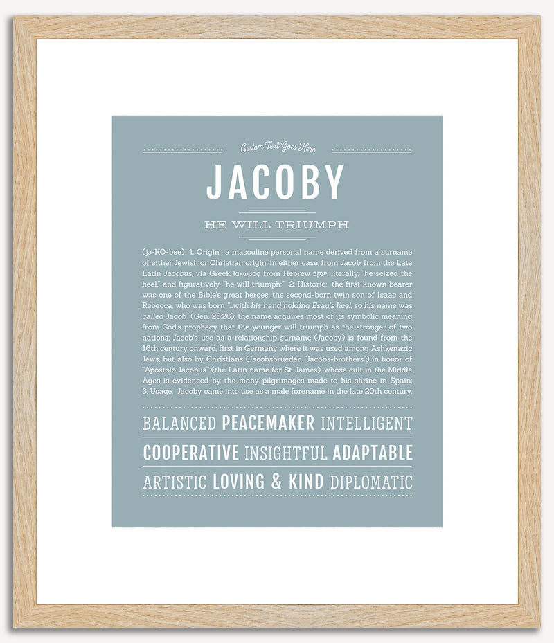 Jacoby | Name Art Print