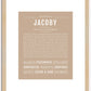 Jacoby | Name Art Print