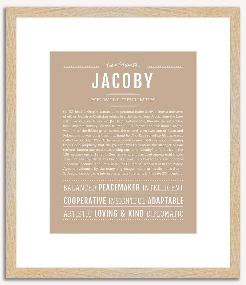 Jacoby | Name Art Print