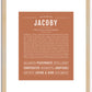 Jacoby | Name Art Print