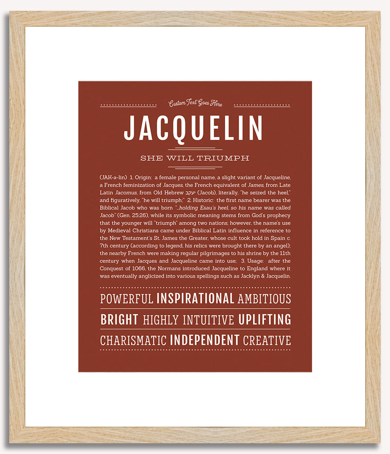 Jacquelin | Name Art Print