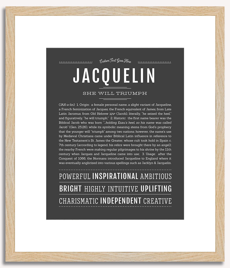 Jacquelin | Name Art Print